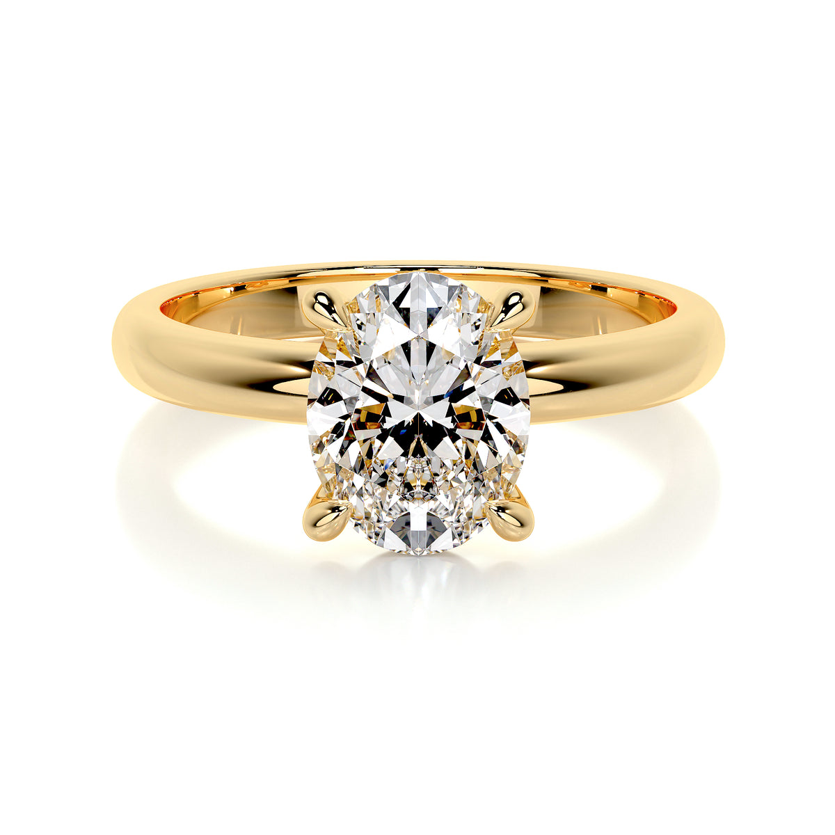 oval - yellow gold