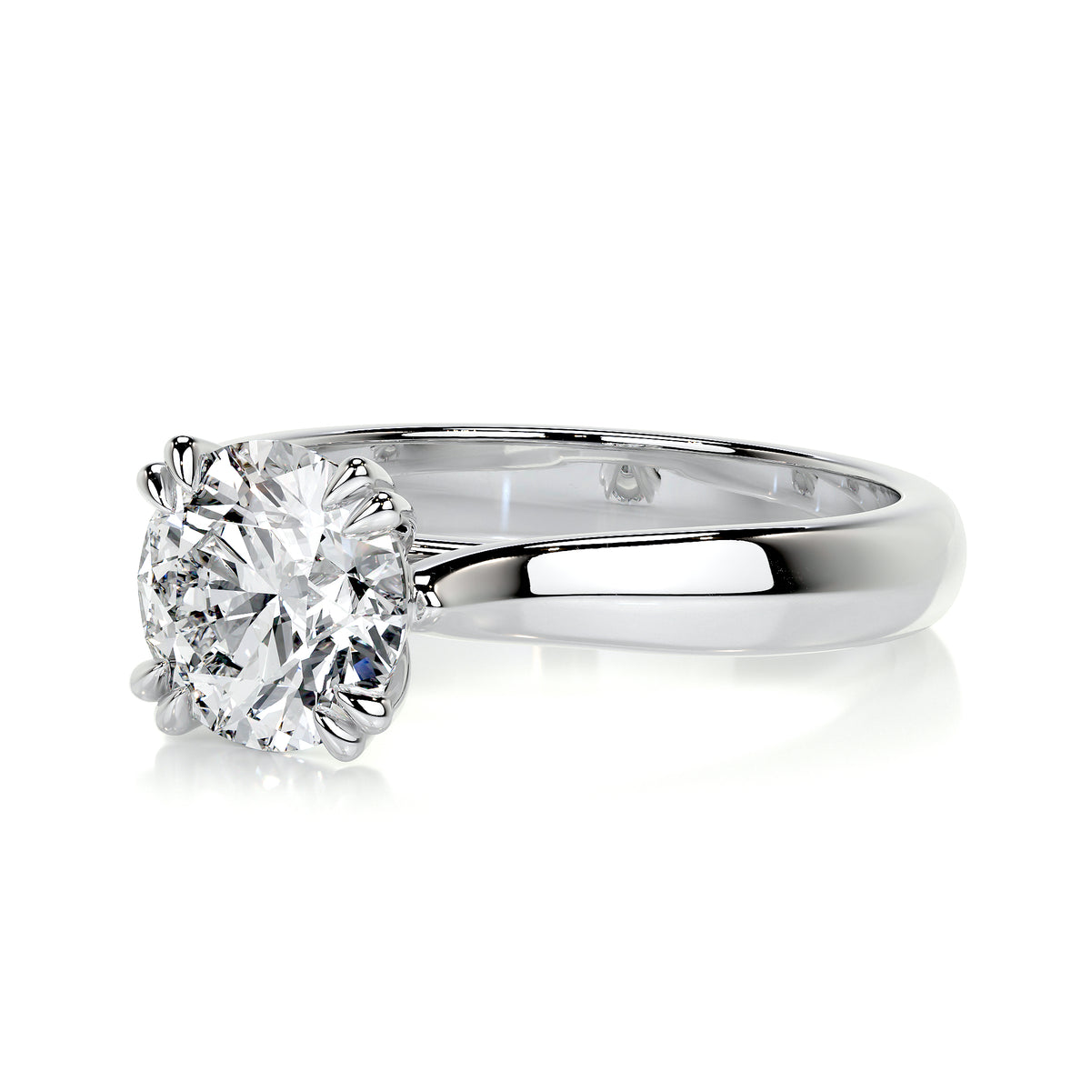 Classic Double Claw Solitaire Engagement Ring