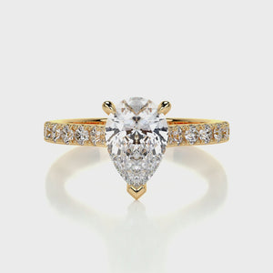pear - yellow gold