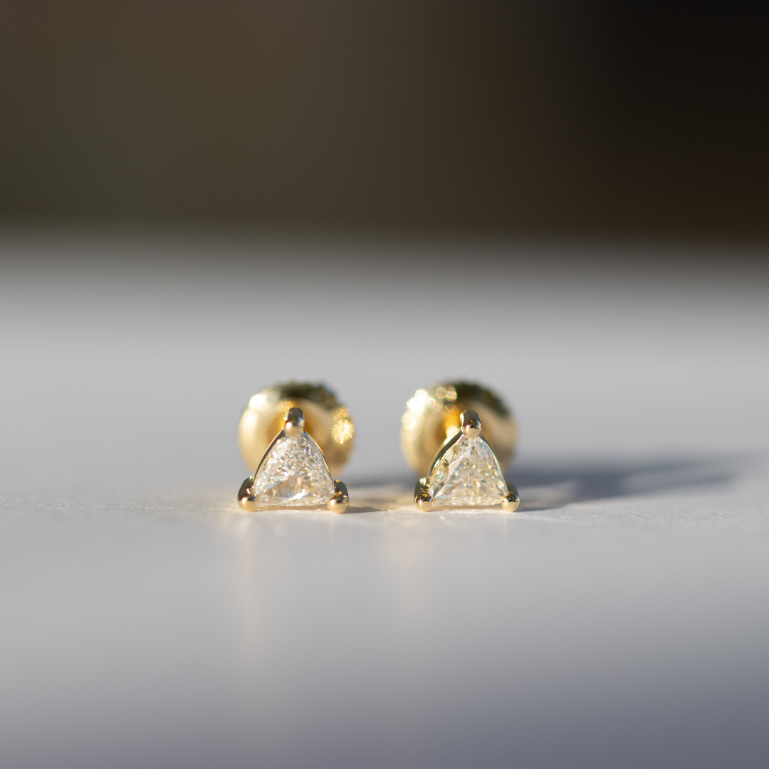 Trilliant Diamond Stud Set