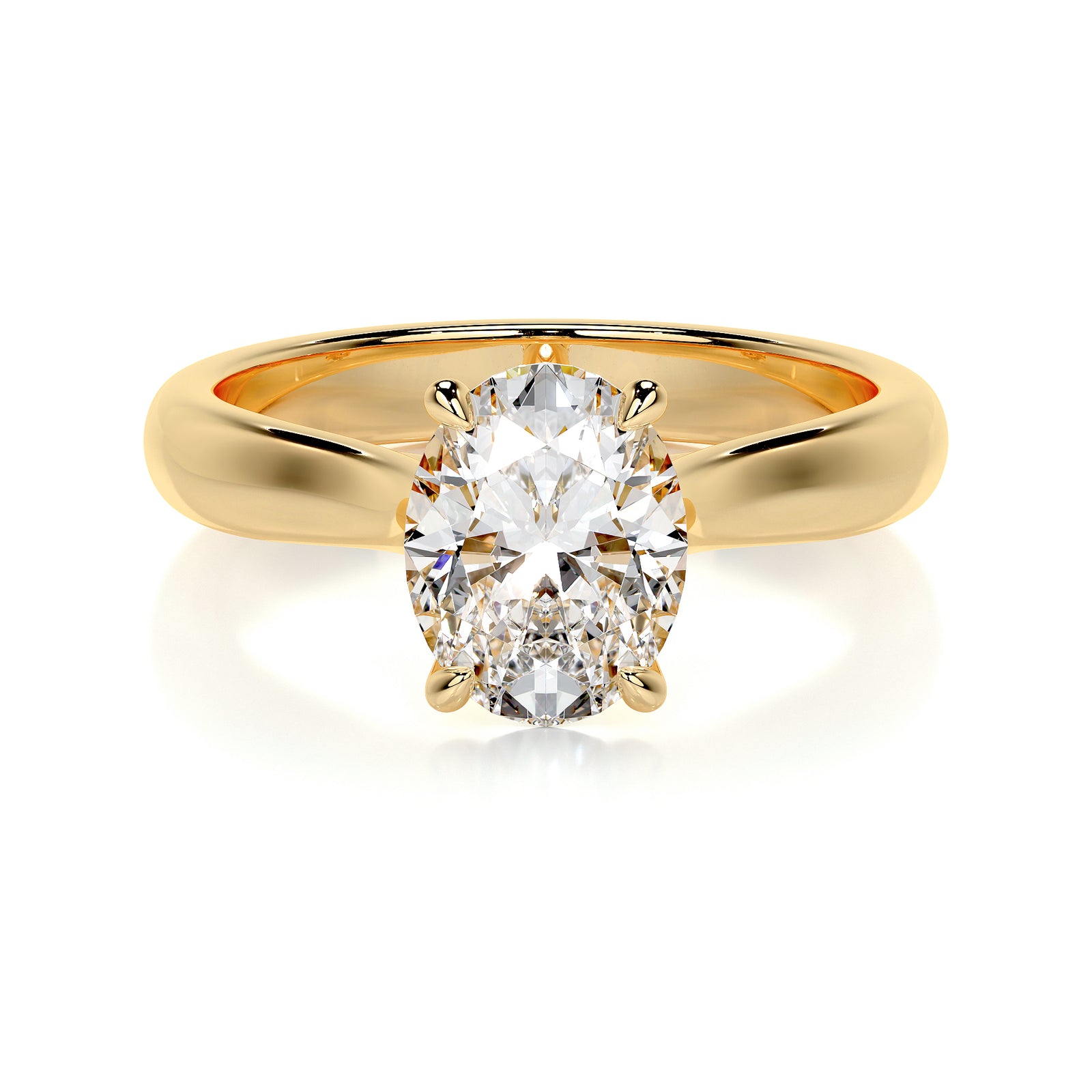 oval - yellow gold