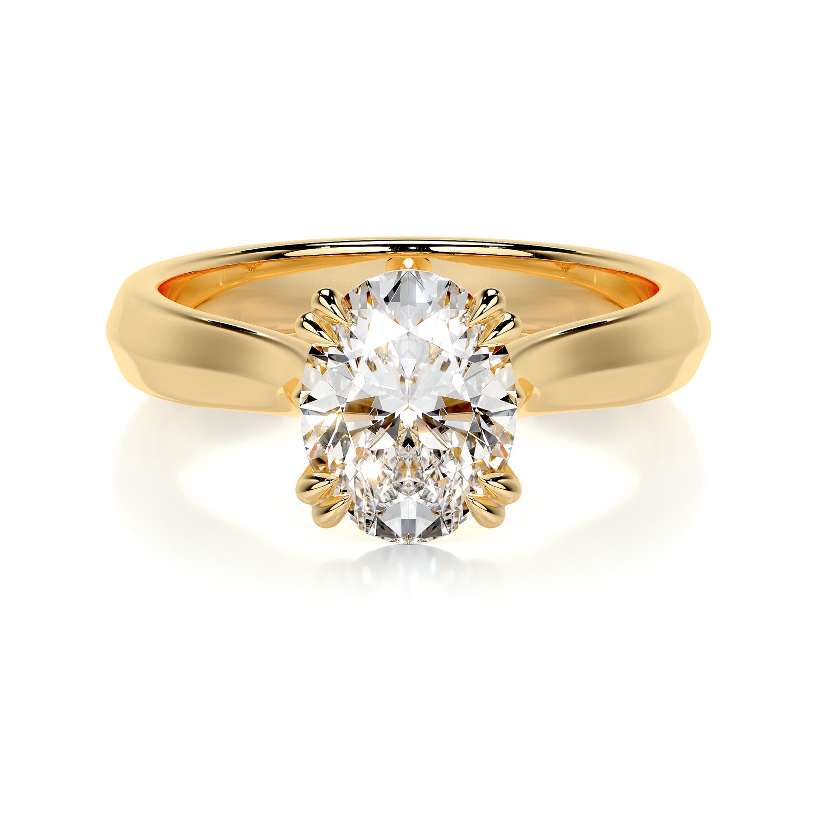 oval - yellow gold