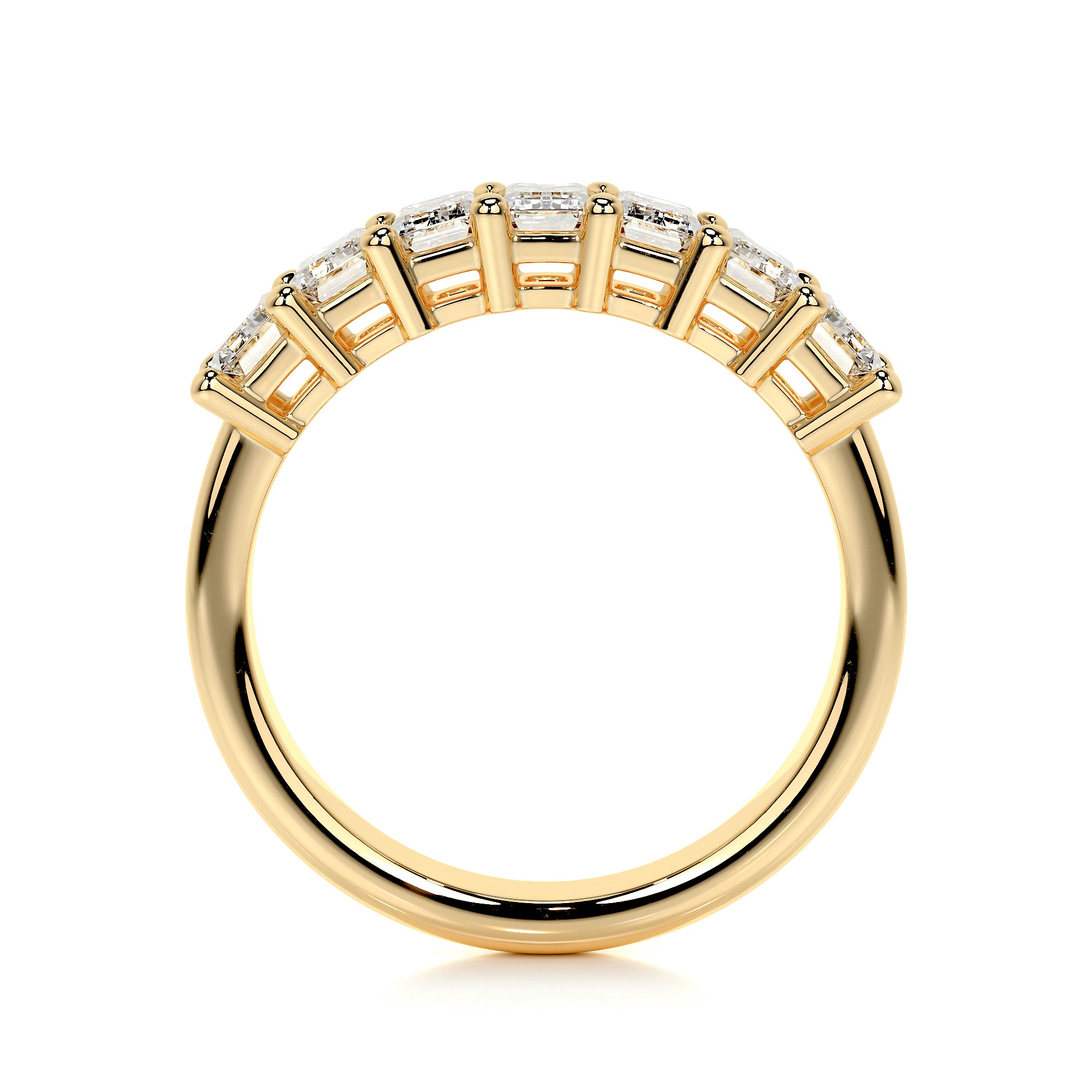 Sevenesty Rings Classic Emerald Seven Stone Ring - Jewellery Services