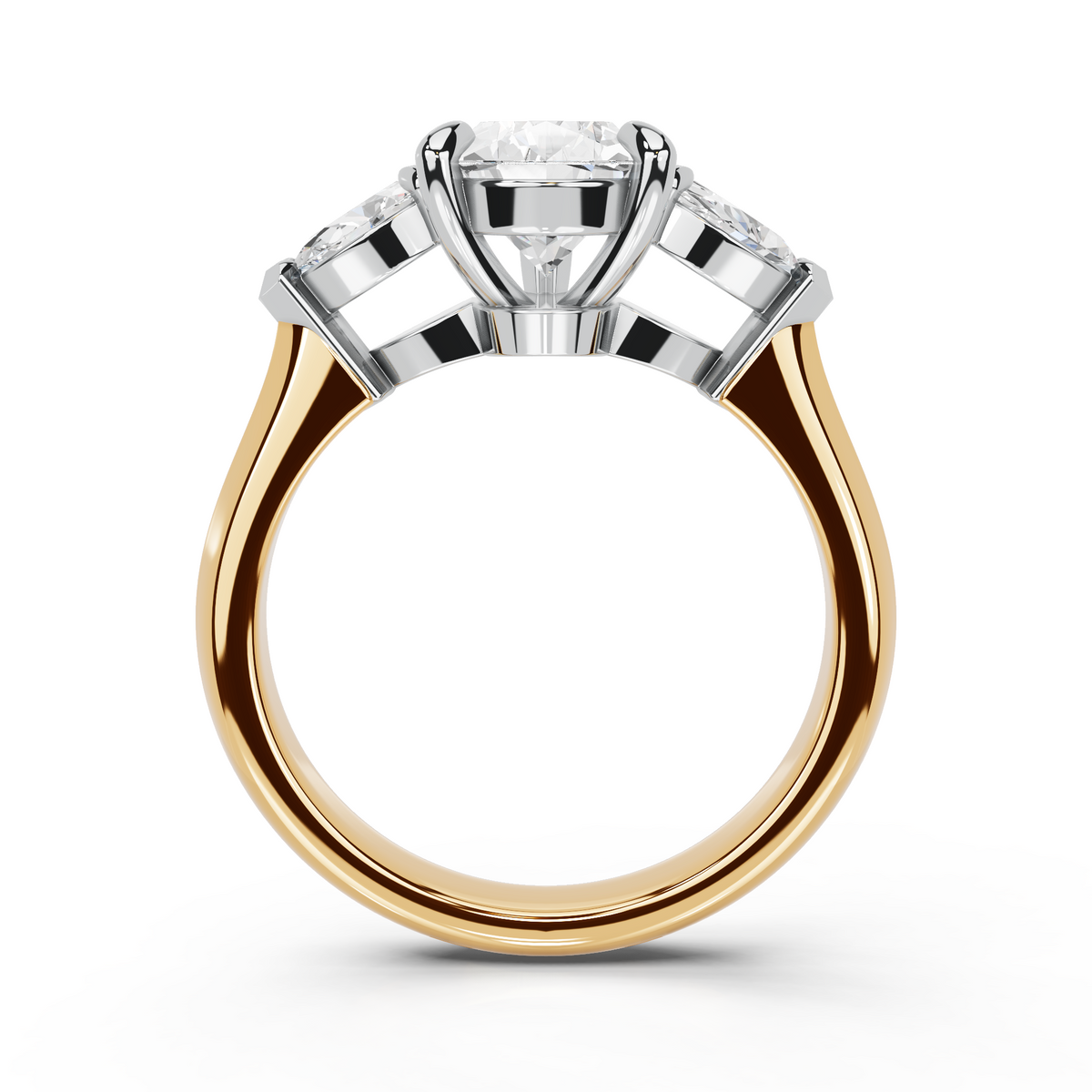 yellow gold & platinum